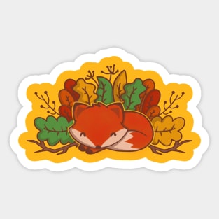 Autumn Fox Sticker